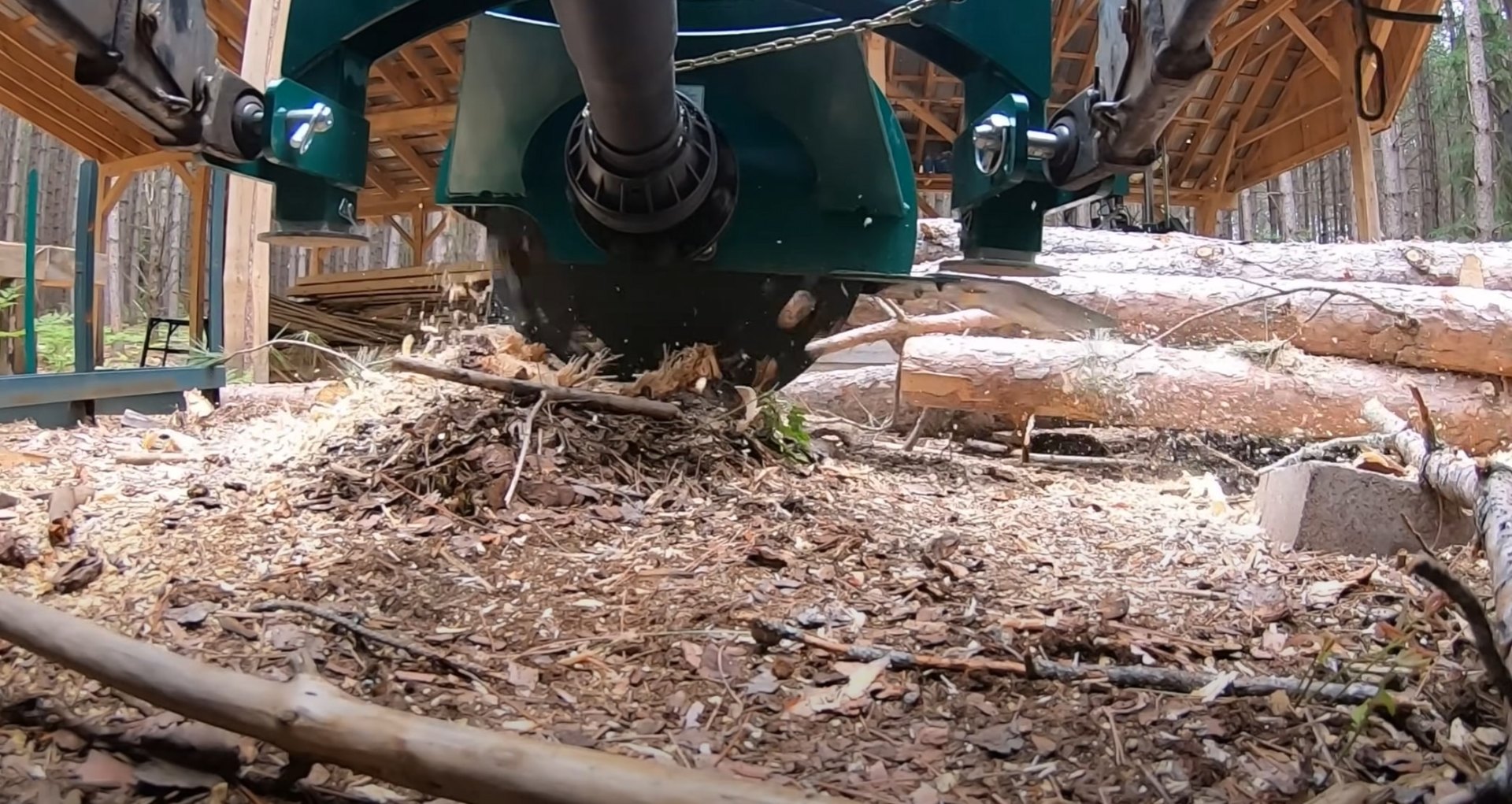 Complete stump grinding and removal service using specialized equipment Professional stump grinding equipment removing tree stump completely